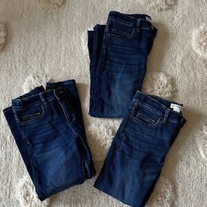 Girls Crewcuts Skinny Jean, Dark Wash, Bundle of 3 Pair